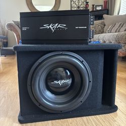 Skar Audio 12” Subwoofer & RP-1500.1D Monoblock Amp Combo – 1500W RMS