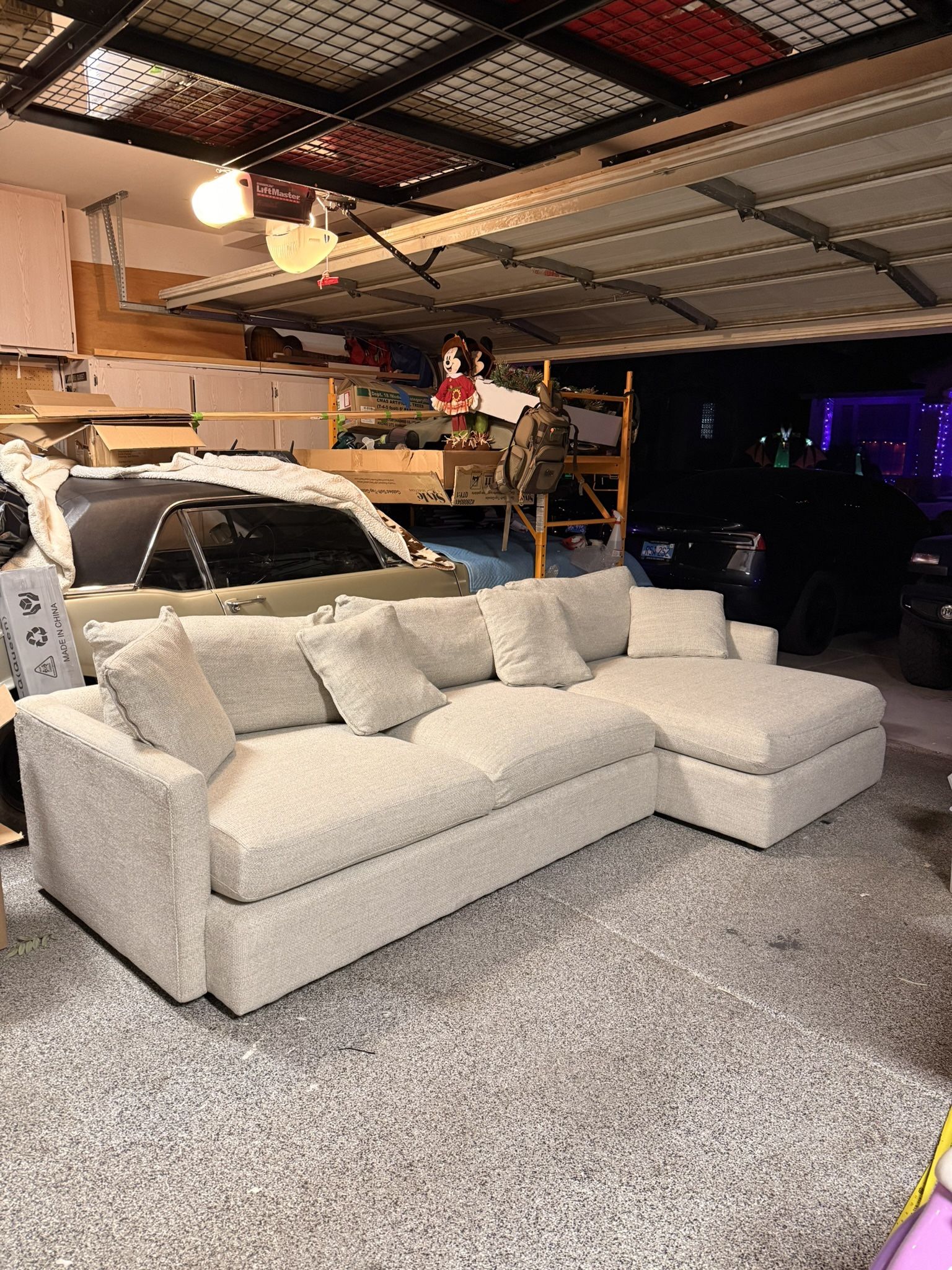 Crate & Barrel Lounge 2-Piece Sectional Sofa with Chaise Lounge