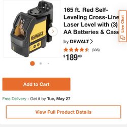 Dewalt Cross Line Laser DW088