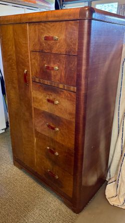 Art Deco Armoire with Drawers