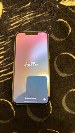 iPhone 13 with case blue