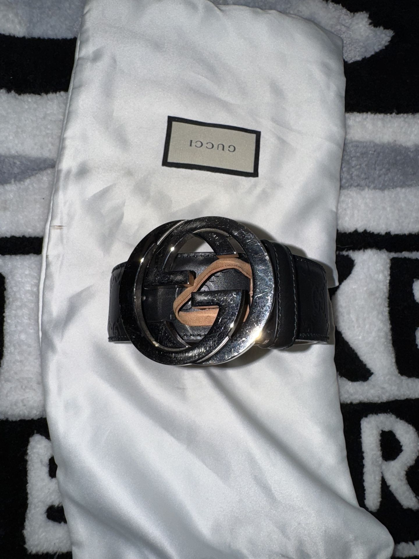 Gucci GG Supreme Belt (Size 42)