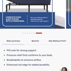 Sealy Adjustable Twin Bed Mattress & Frame