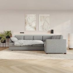 Thomasville Caler Convertible Sleeper Sectional Sofa with Storage, Gray