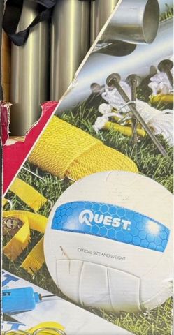 NEW - Quest Volleyball Set with Net and Poles