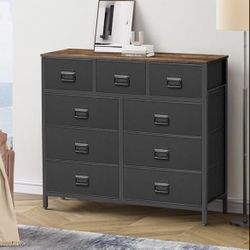 9 Drawer Dresser With Fabric Drawers