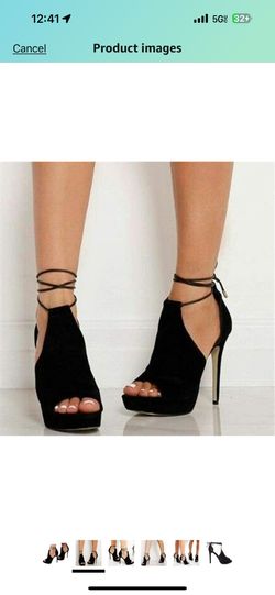 BRAND NEW ✨ Womens Peep Toe Strappy Cutout Platform Stilettos Pumps High