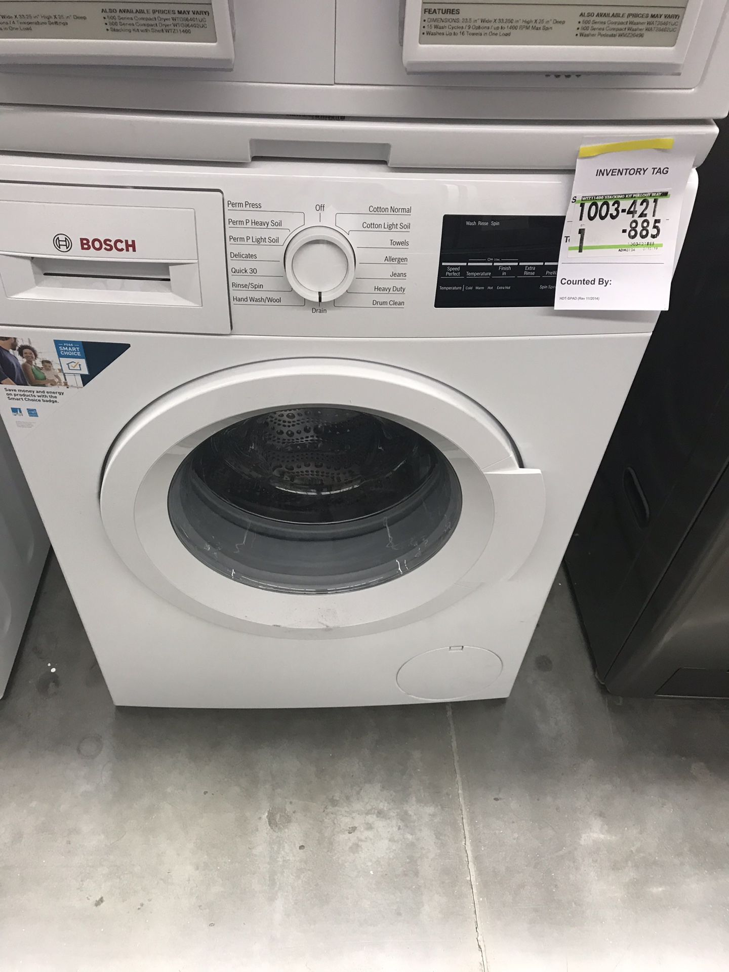 Bosch Mini wascher machine apartment site