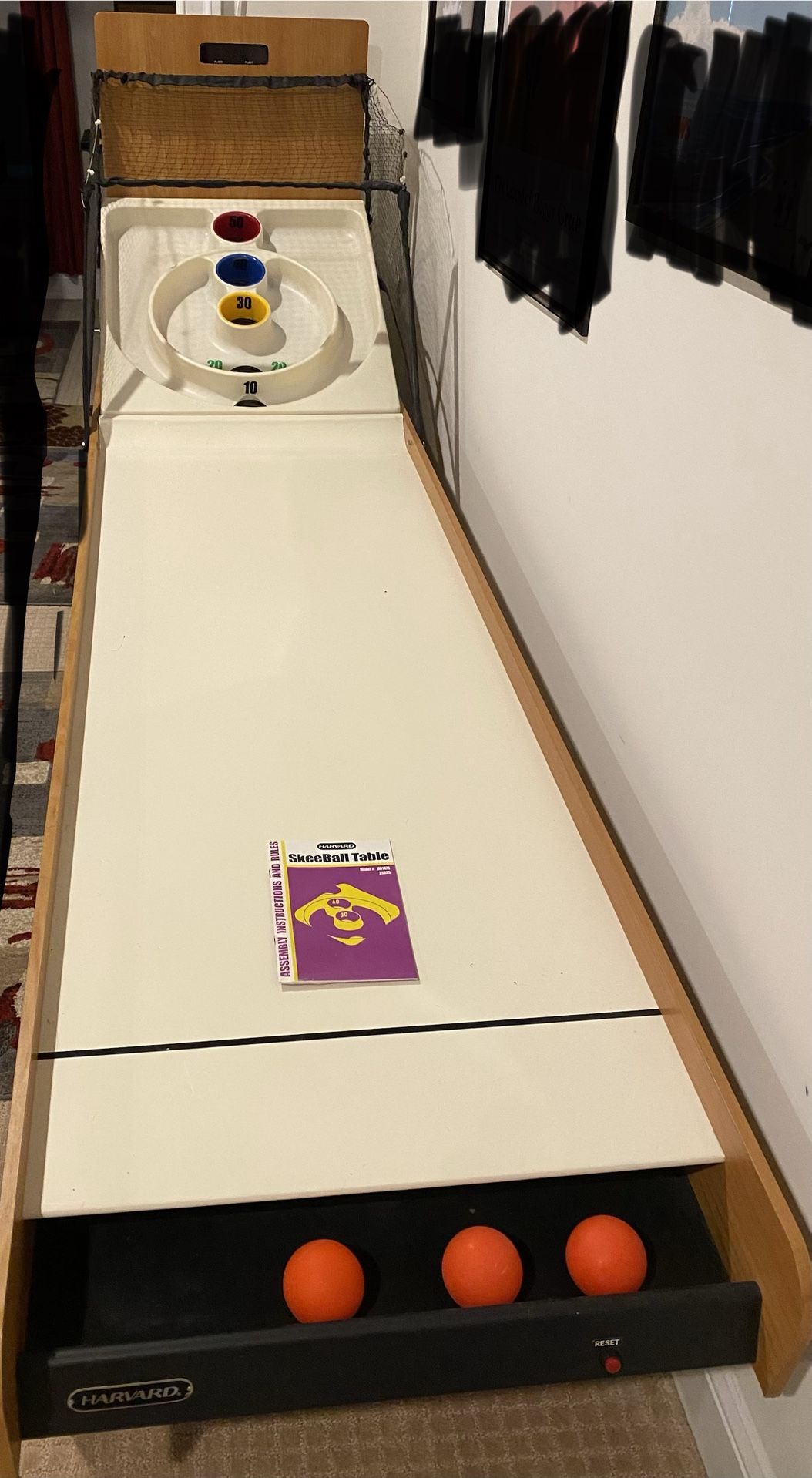Harvard Skeeball Table