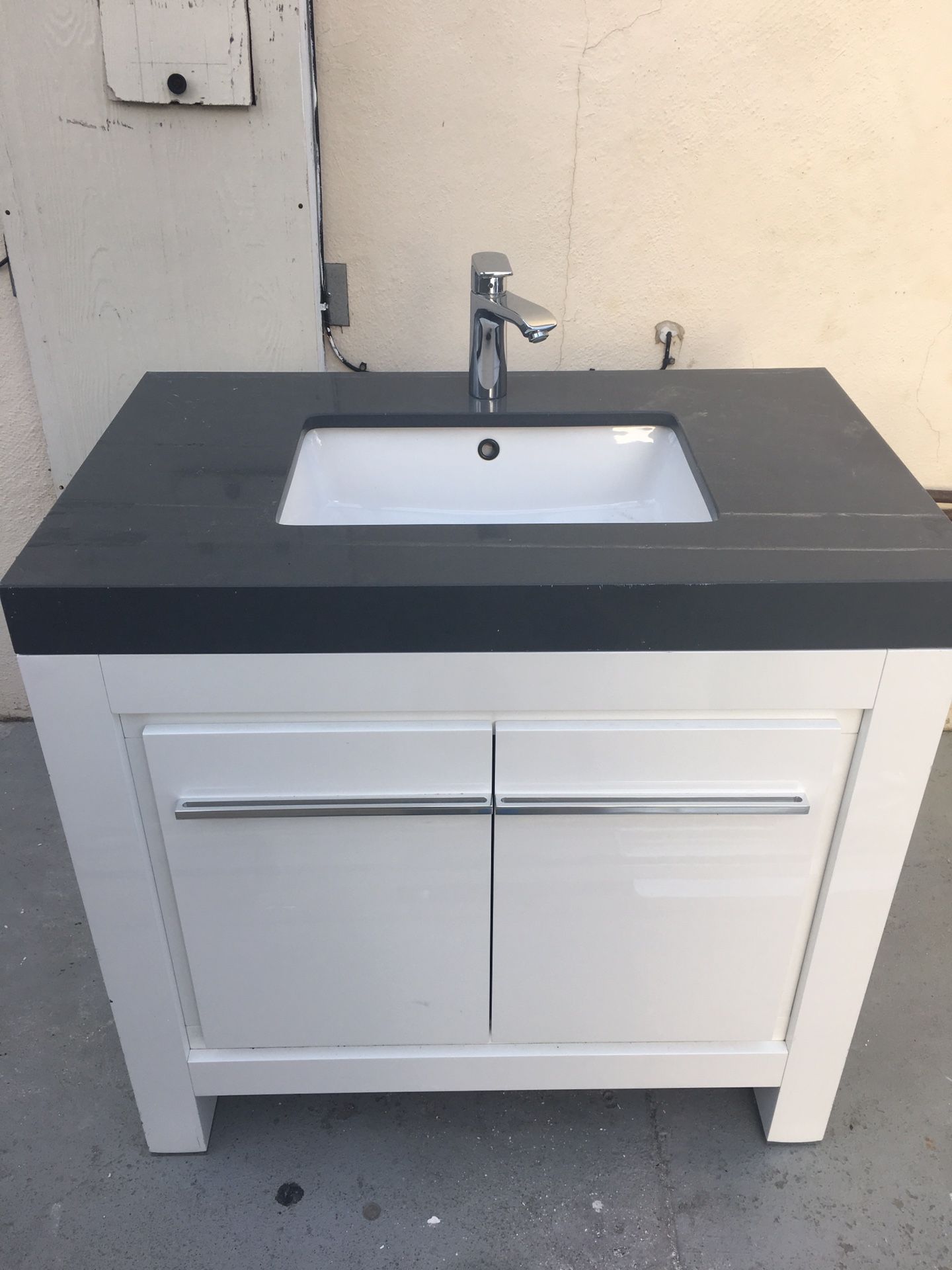 Kitchen sink and cabinet