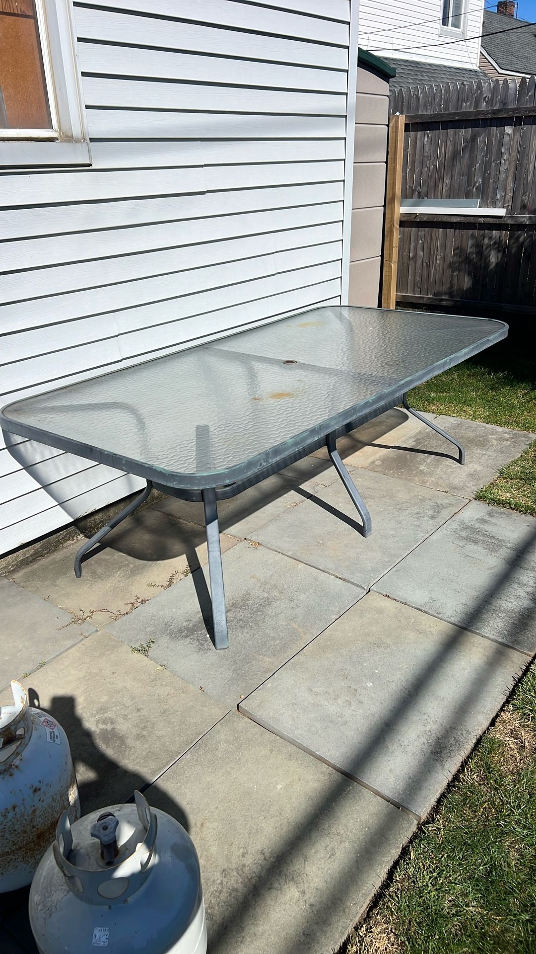 Outdoor Seating Table Glass