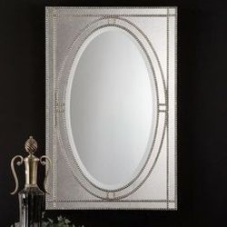 Uttermost 28x44" Earnestine Antique Silver Wall Mirror 08055  (Brand new)