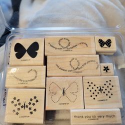 Rubber Stamps Flight Of The Butterfly Stampin Up Set 