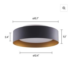 FLUSH MOUNT 15.7 INCH