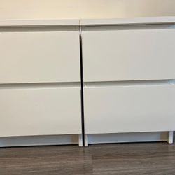 White Bedside Tables IKEA