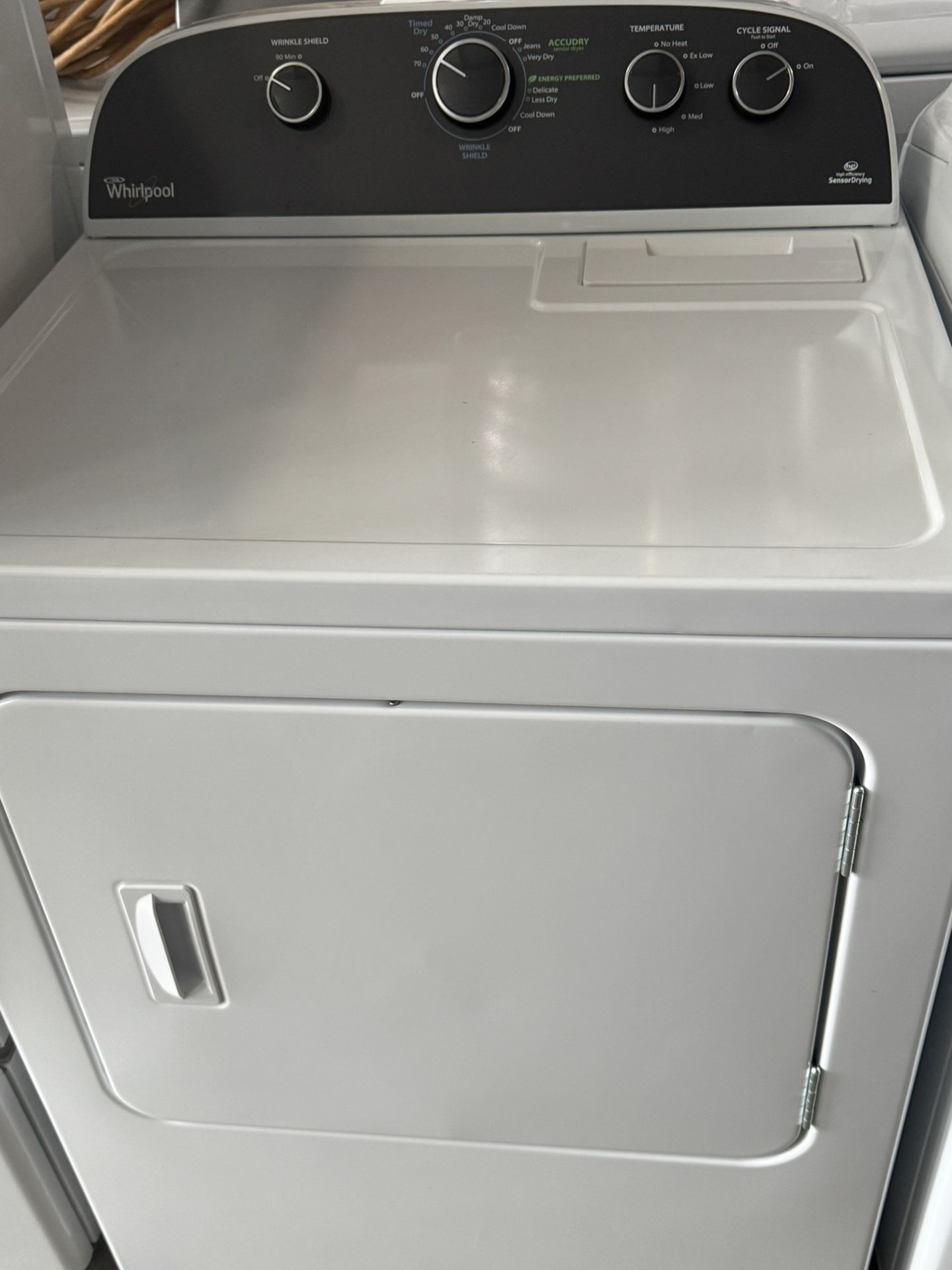 Black Panel Whirlpool Dryer Electric Extra Large Load Capacity