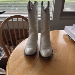 White Leather Boots