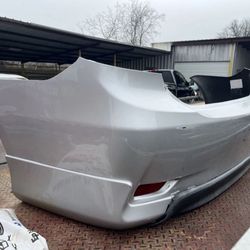 Rear Bumper Cover 2011-2013 Toyota Corolla Silver OEM