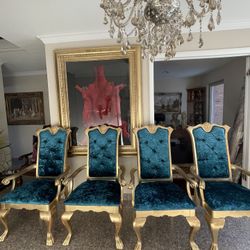 Very Beautiful Gorgeous dining chairs custom made Brand New