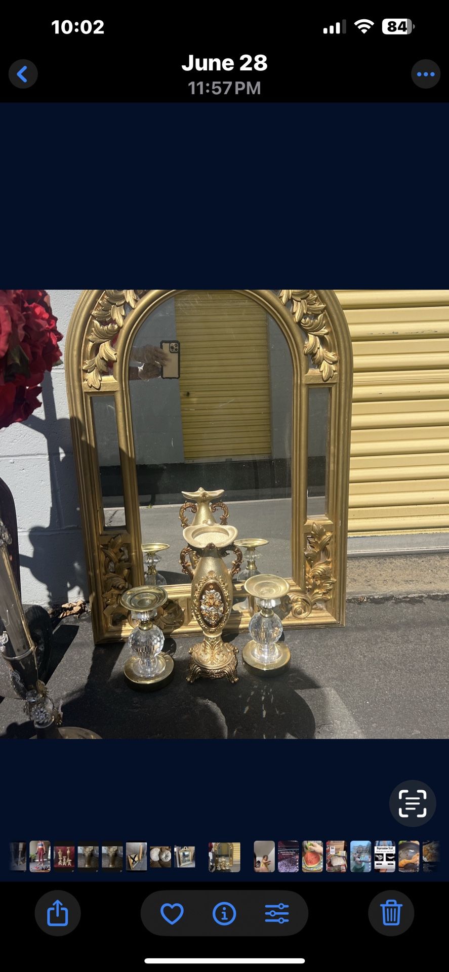 Candle Holders And Mirror