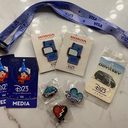 Disney D23 Pin And Souvenir Bundle 2024