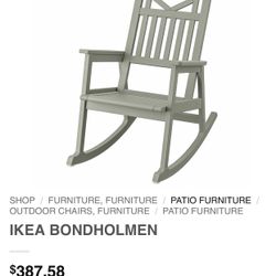 IKEA BONDHOLMEN Rocking Chair Unopened Box