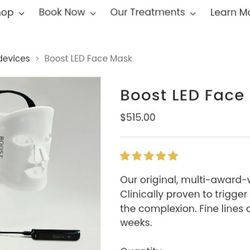 The Light Salon Boost Advanced LED Light Therapy Face Mask