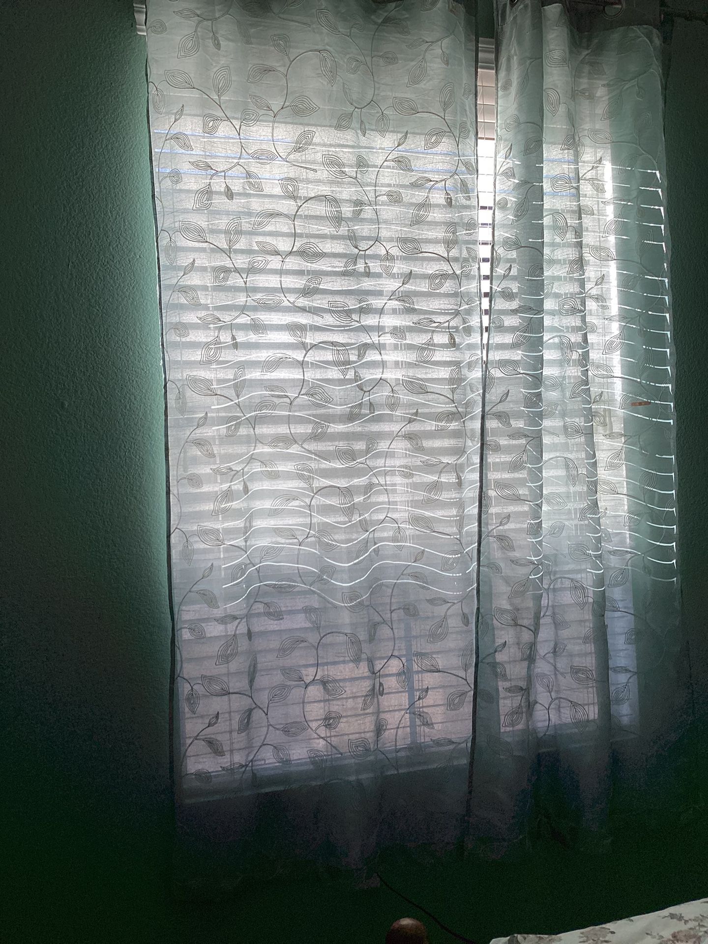 Elegant Curtains With Rod $12 For A Pair, $23 For Two Pairs