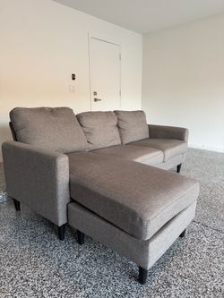 Gray Fabric Couch