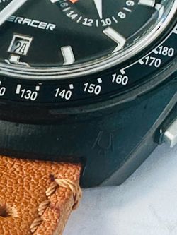 Bulova Men's Chronograph Tachymeter Date 24Hr Black Dial 150th Anniversary Box