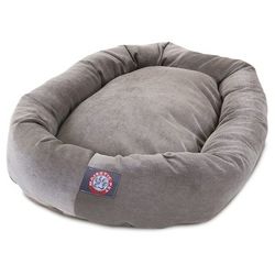 0279 Majestic Pet Bagel Dog Bed - Calvary Heather - Large - L