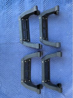 4-Piece Removable Side Steps for Ford Bronco Rock Rails w/ Hardware