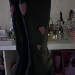 Thigh High Heart Boots 