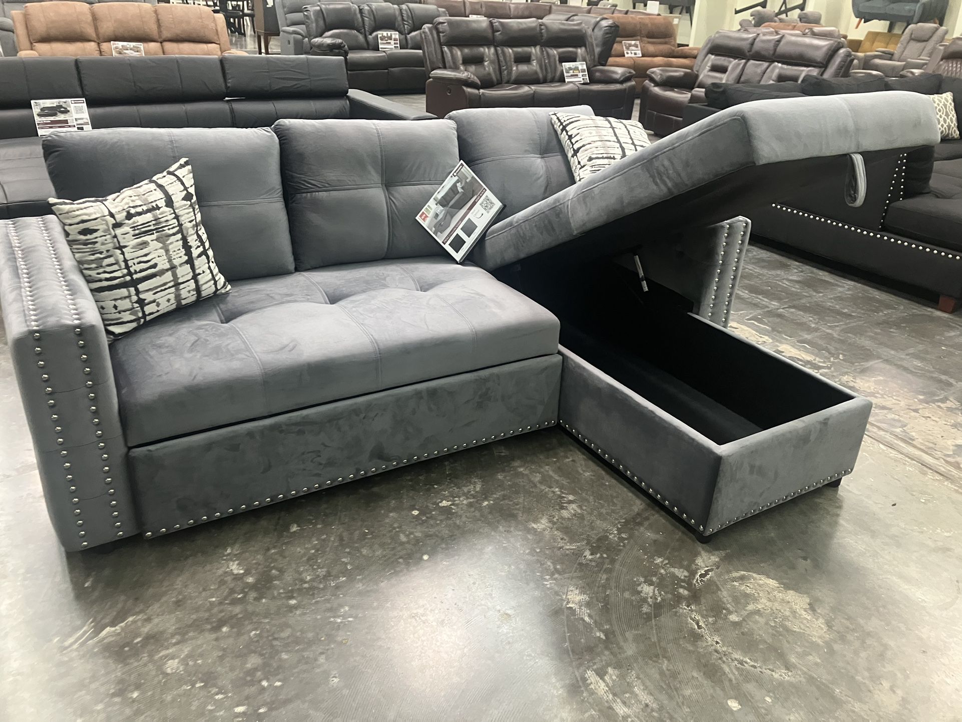 Sectional Convertible Sofa Set