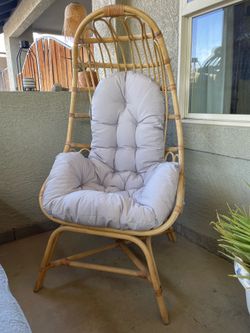 World market reading nook egg chair and cushion