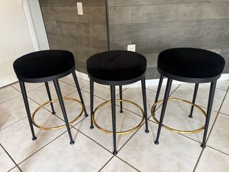 3 CB2 Counter Height Stools
