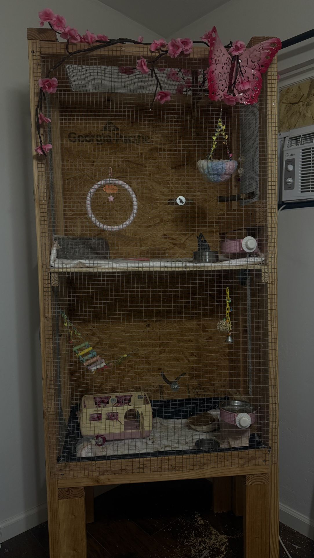 Beautiful Bird Cage And Birds 