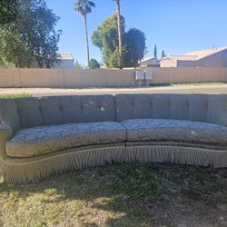 Thomasville Curved Sofa