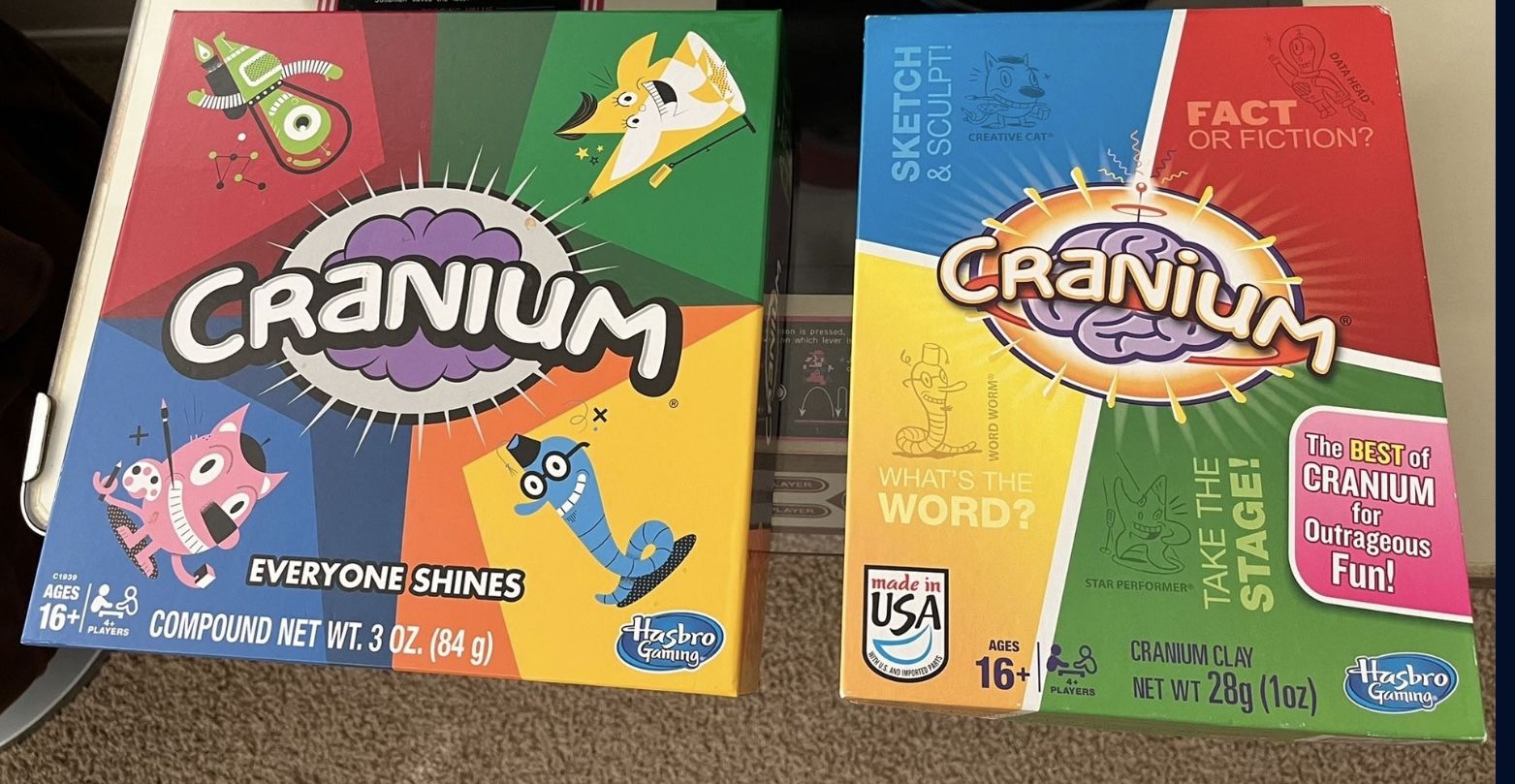 Hasbro Cranium: (2 Versions) Board Games Complete