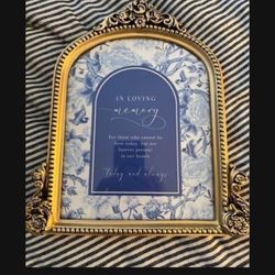 In Loving Memory Wedding Print + Anthropologie Style Gold Primrose Frame 8X10