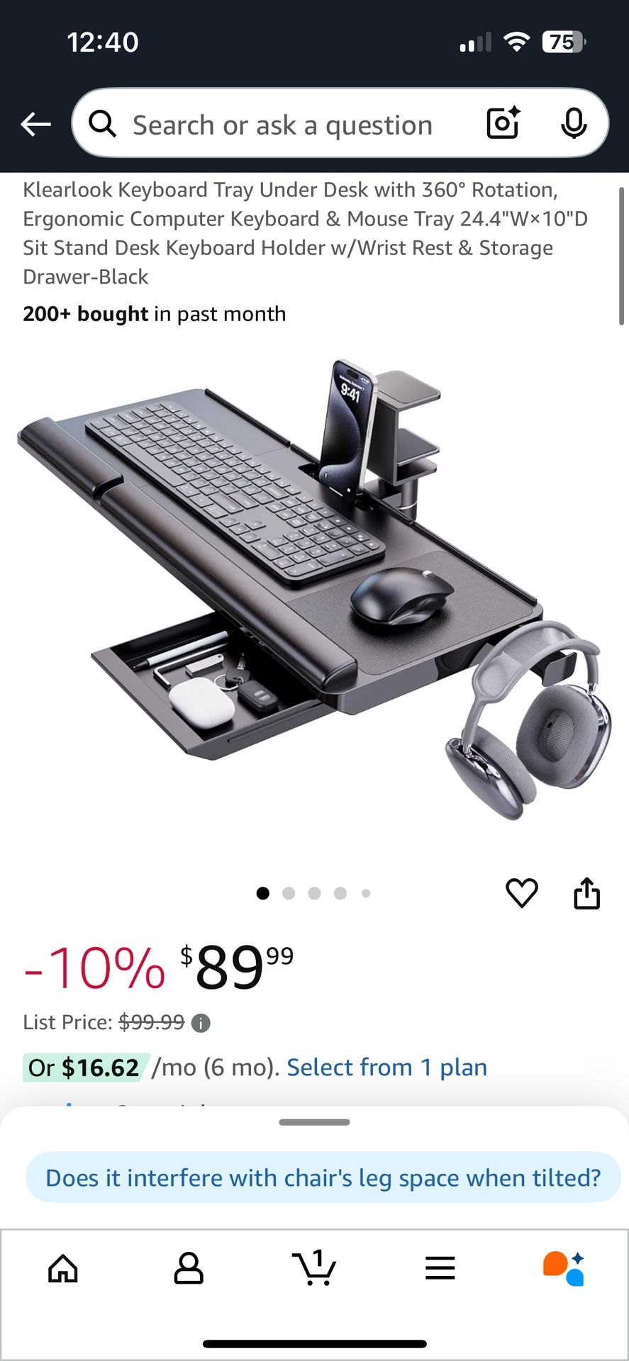 Keyboard tray