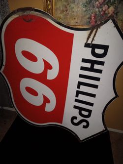 Gas porcelain sign