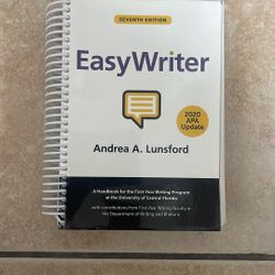 Easy Writer 2020 APA Update By Andrea A. Lunsford