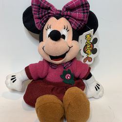 Disney Minnie Mouse October Birthstone Bean Bag Plushie 