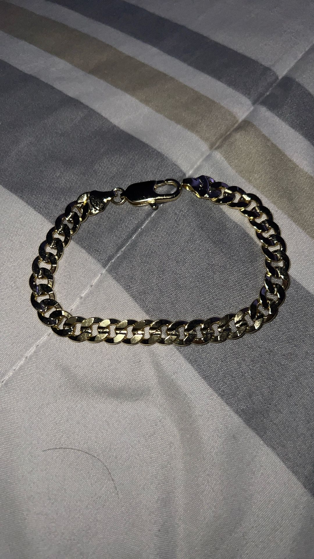 14k Concave Bracelet