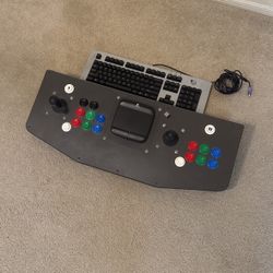 X-Arcade Hotrod Joysticks  With trackpad And Compatible Keyboard