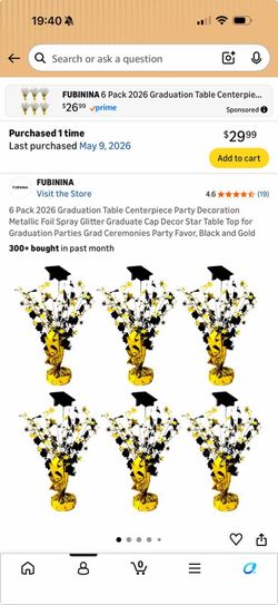 Weighted Graduation Centerpieces 24 ct