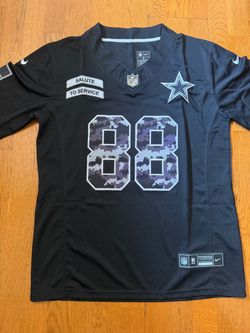 Black Dallas cowboys lamb salute to service jersey