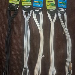 5 Ten Foot Long Usb Phone Chargers (2 Are Iphone And 3 Are C Charger)