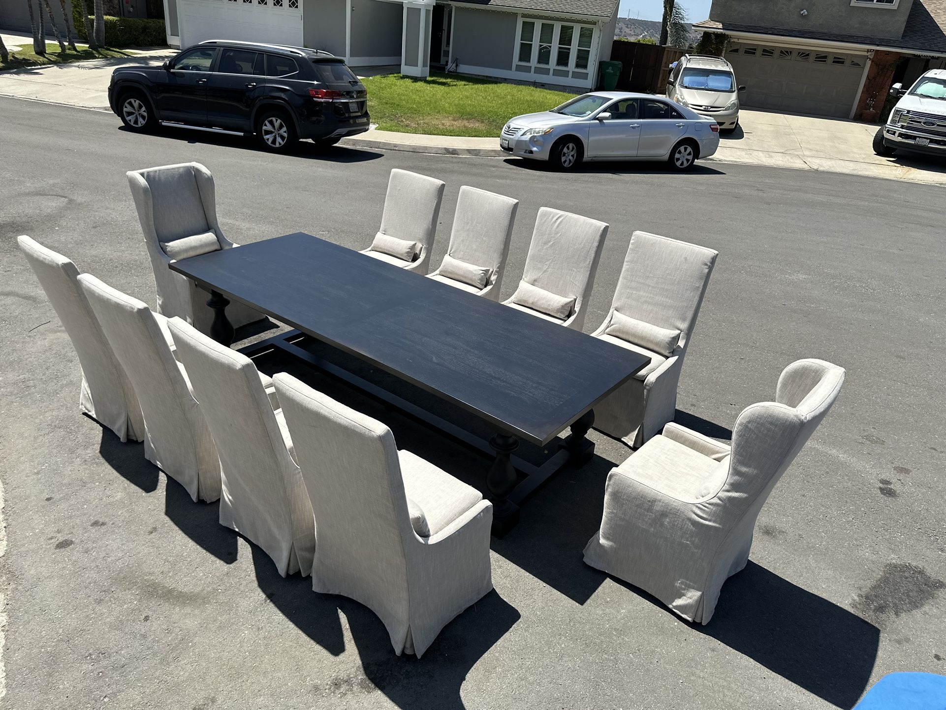 Restoration Hardware RH Large Solid Wood Dining Table
